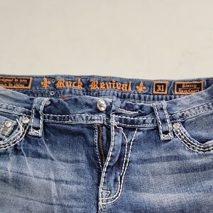 Women's Rock Revival Indigo Denim Capri Size 31